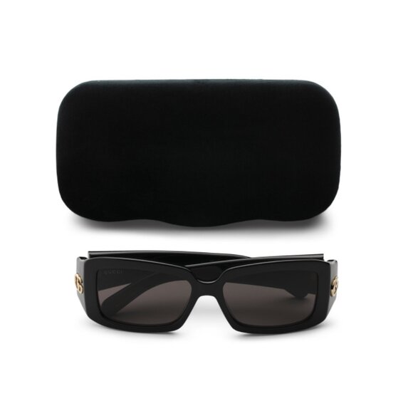 GUCCI Black 54mm Square Sunglasses - Picture 1 of 2
